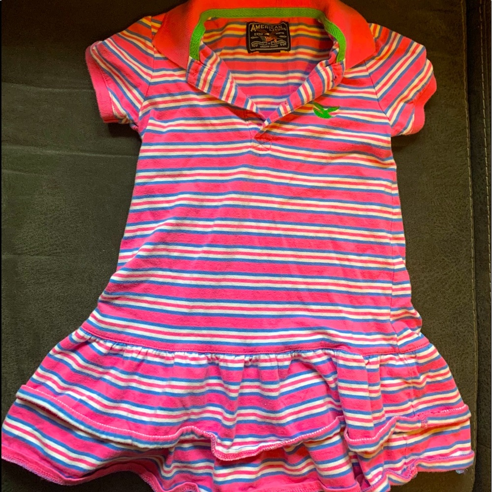 Stripped American living dress